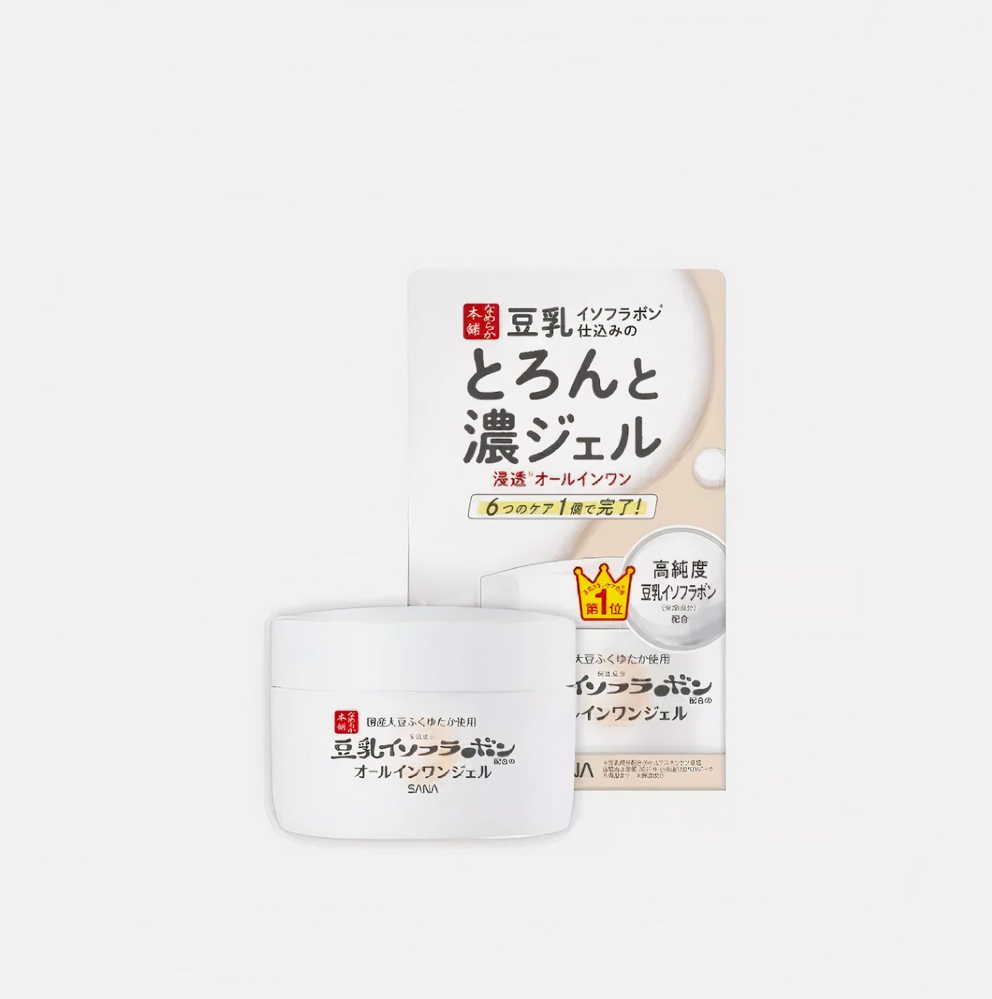 SANA - Soy Milk Moisture 6 In 1 Gel Cream - Hydratačný gél so sójovým mliekom