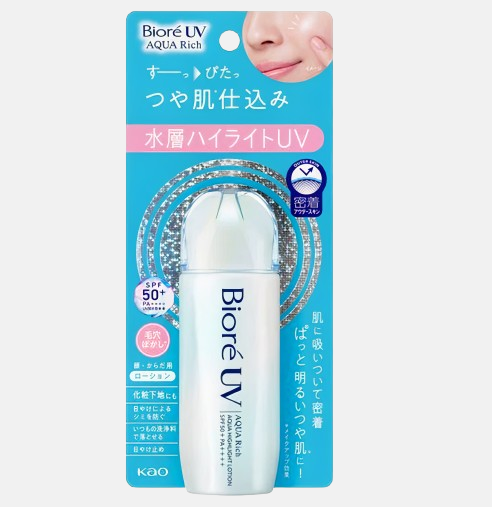 Biore UV Aqua Rich Aqua Highlight Lotion SPF 50+ PA++++ - SPF 50+ krém na tvár 70ml