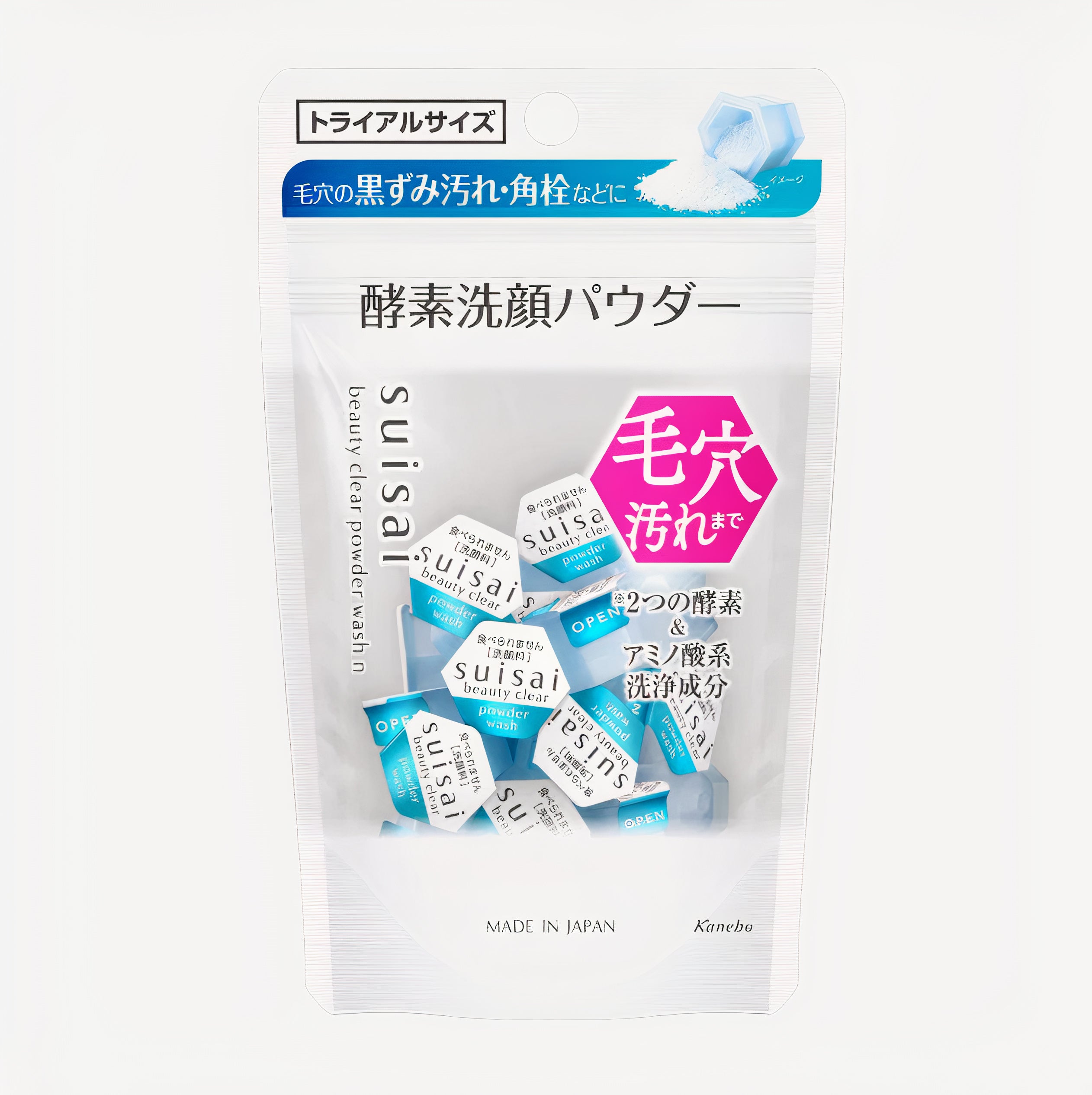 Suisai Beauty Clear Powder Facial Wash japonský práškový čistiaci produkt pre jemné čistenie pórov a odstránenie nečistôt z pleti