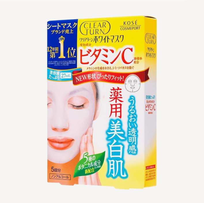 Kose Clear Turn White Mask Vitamin C - Maska s vitamínom 1