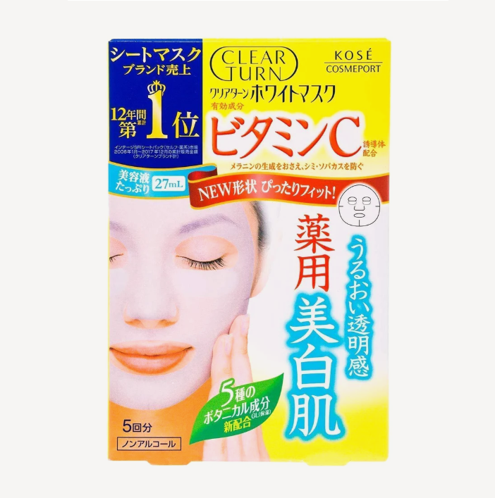 Kose Clear Turn White Mask Vitamin C - Maska s vitamínom 