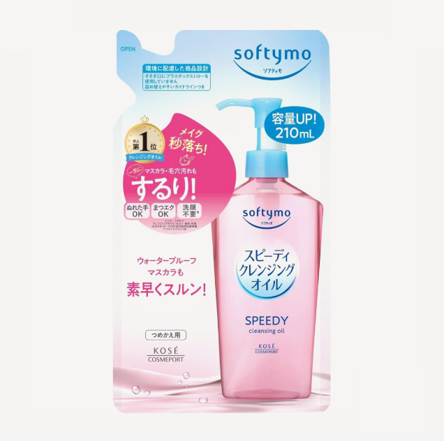 Kose Softymo Cleansing Oil Speedy refill rýchlo pôsobiaci čistiaci olej 210 ml