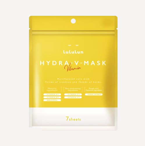 LuLuLun Hydra V pleťová  plátena maska  s vitamínmi pre hydratáciu pokožky