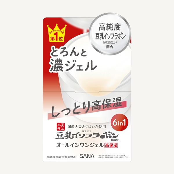 SANA Soy Milk Moisture 6 In 1 Gel Cream Enriched - Bohatý gélový krém 6v1 100g