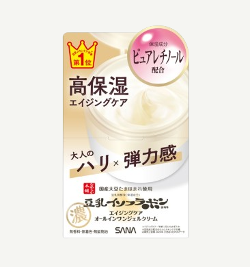 Sana Nameraka Honpo Isoflavone Wrinkle Gel Cream gélový pleťový krém s izoflavónmi pre hydratáciu a redukciu jemných vrások