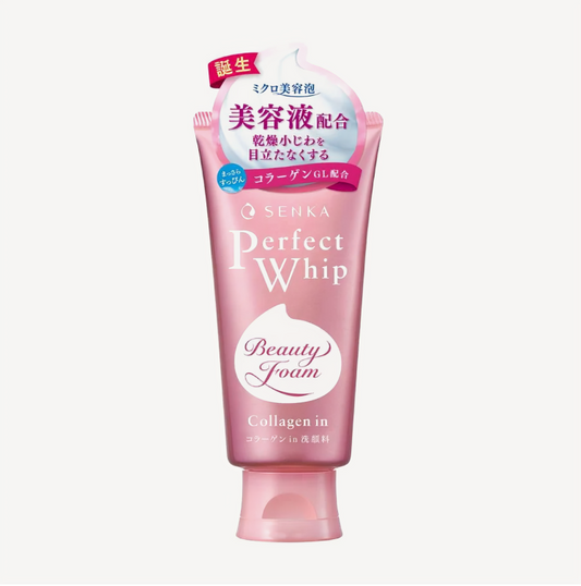Senka Perfect Whip Collagen In A Beauty Face Foam  - Čistiaca pena s obsahom kolagénu na jemné vrásky 100g